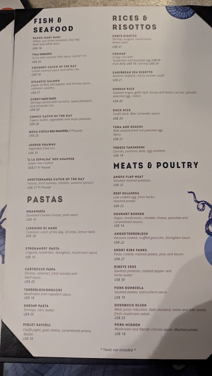 Menu Noah Marina-3